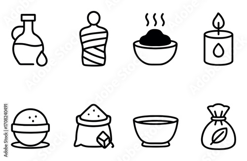 Minimalist Spa Icons