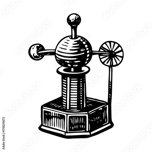 A sketchy style illustration representing graaff generator