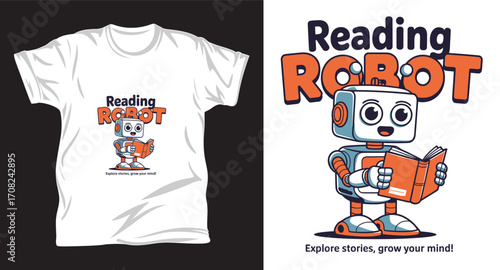 Reading graphic vector T shirt design print.