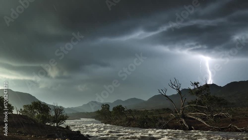 Rain Begins to Fall to Earth