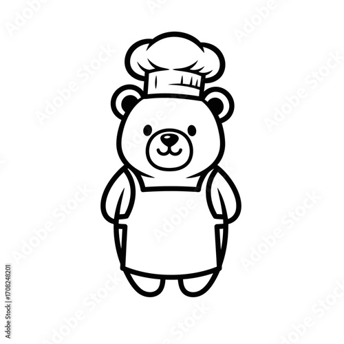 Bear Chef Ready to Cook