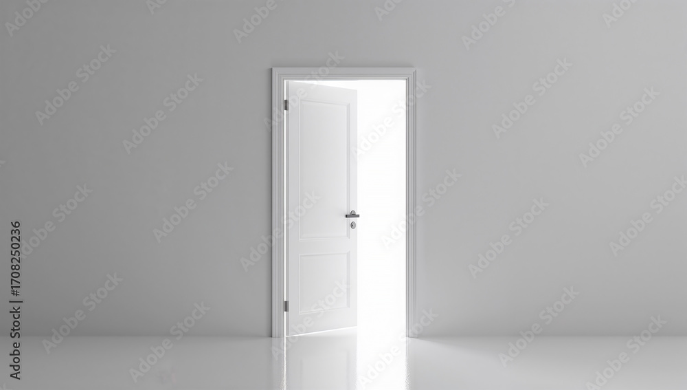 Naklejka premium Open Doorway to Light and Possibilities