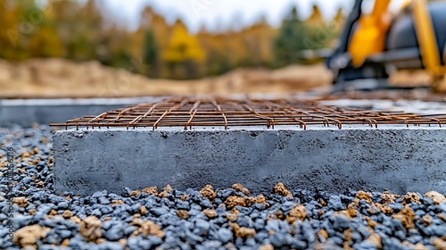 Reinforced Concrete Slab Construction Foundation Work with Site Prep, and Building.