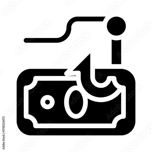Bank Fraud Solid Icon