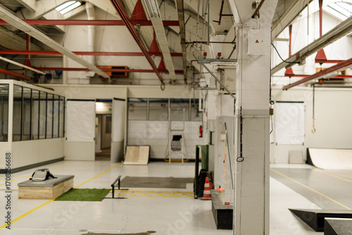 Spacious warehouse interior...