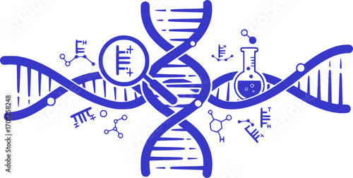 DNA Research Gene Discovery Genetic Science Molecular Biology Analysis