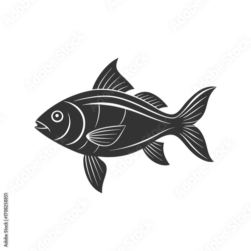 vector illustration of a fish