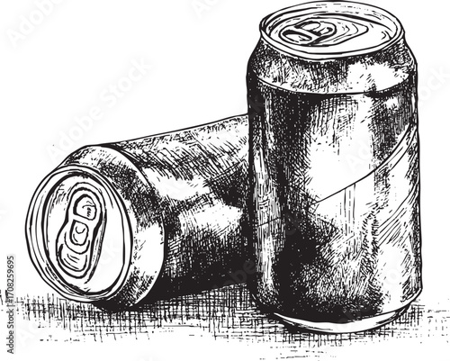 Soft drink illustration on a white background. This vector illustration can be used in any size you like for advertising, logos, and other work.