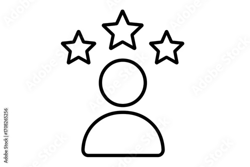 User outline icon with minus symbol, graphic design vector for web, apps, adverts, profile management, interface button, transparent background, cartoon style