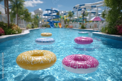 pool and laps. Generative AI