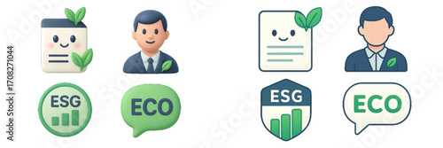 Modern environmental social governance and ecological business concepts for corporate sustainability and responsibility initiatives