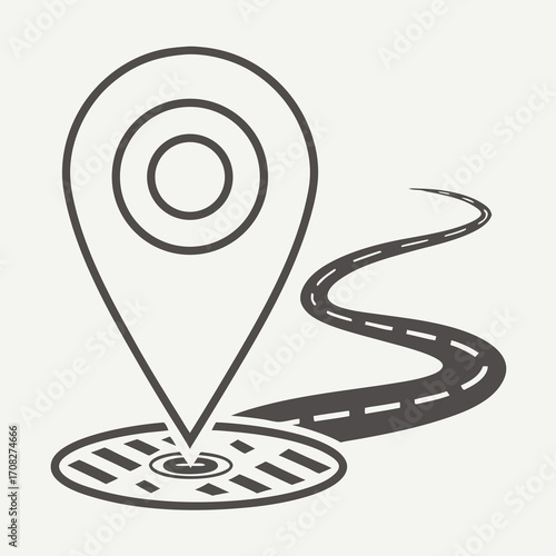 Dynamic hand-drawn sketch of a fast-moving mail envelope for communication