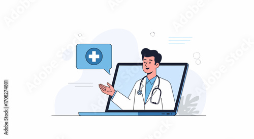 Telemedicine Doctor Consultation With Digital Communication Technology