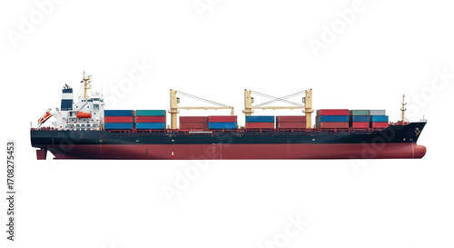 Isolated Cargo Ship
