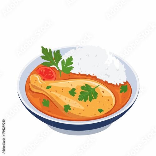 Cremiges Butter Chicken mit intensiver Tomaten-Sahnesauce,