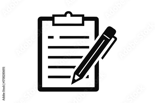 clipboard and pencil
