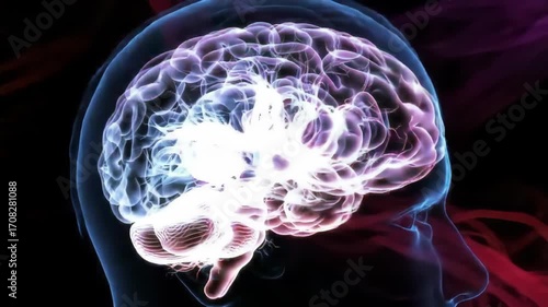 3D Animation of the Human Brain, Neurons, and Brain Activity