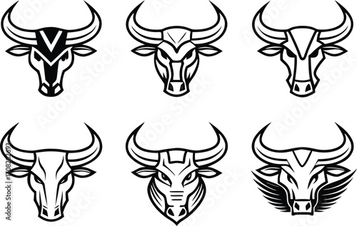 Classic Bull Logo Design. Modern Bull Logo Illustration. Creative Bull Logo Concept. Professional Bull Logo Artwork. Vintage Bull Logo Design. Strong Bull Logo Illustration. Fighting Bull Logo Concept