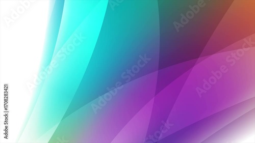 Abstract colorful glossy gradient waves futuristic background. Seamless looping glowing retro smooth wavy motion design. Video animation Ultra HD 4K 3840x2160