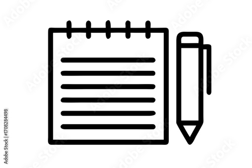 notepad and pen