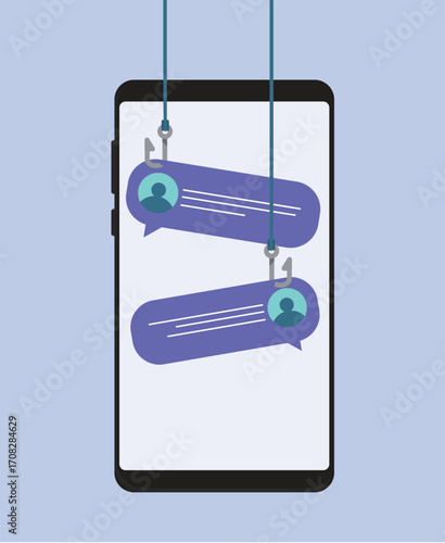 The chat messages on the phone were stolen by fishhook, online scam
