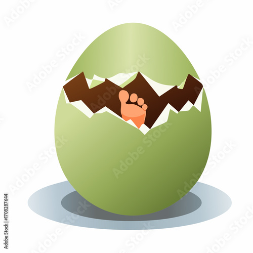 New Life Hatching From an Egg
