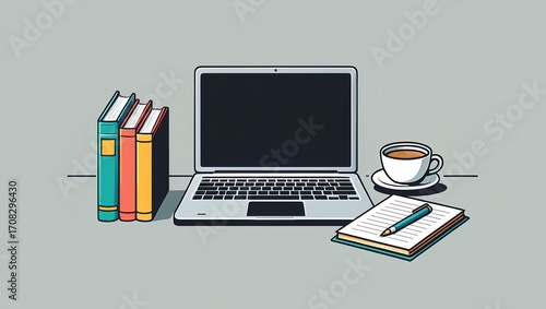 notebook and pen on the desk