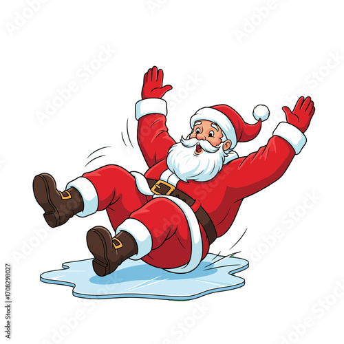 Humorous Holiday Illustration in a Cheerful Setting