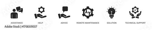 It Expert Glyph Icon Set For Web Banner. Vector Illustration Concept With Some Icons. Designed In Glyph Style