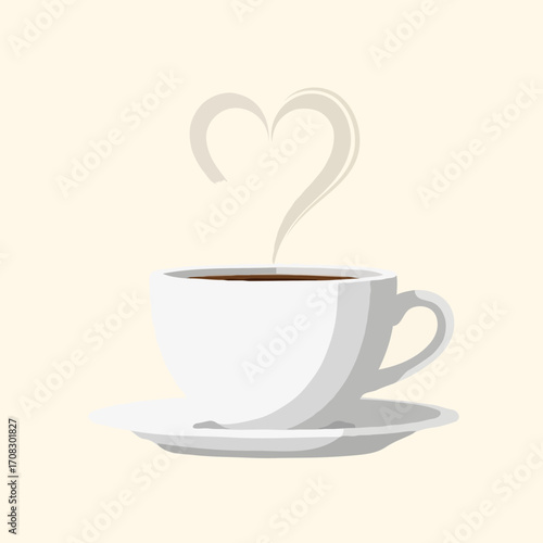 cup of coffee with heart
