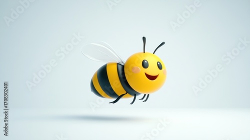 Cartoon bee character illustration