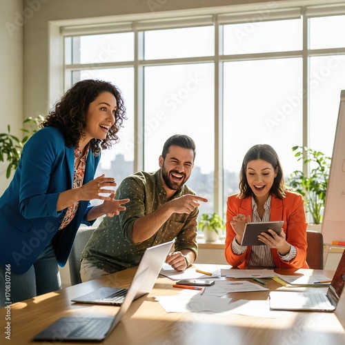 group of business people working in office