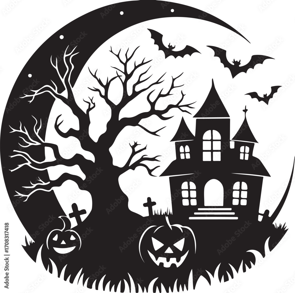 Fototapeta premium haunted house