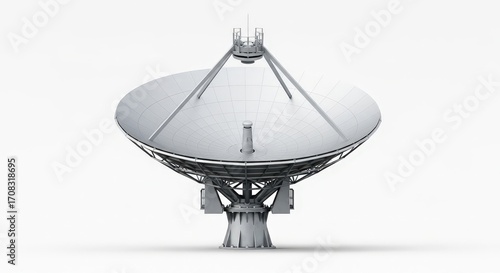 Large Satellite Dish Antenna for Communication and Data Transmission in Modern Technology