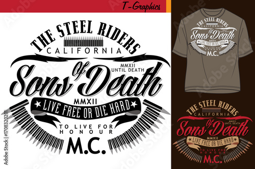 Sons of Death MC: T-Shirt Design