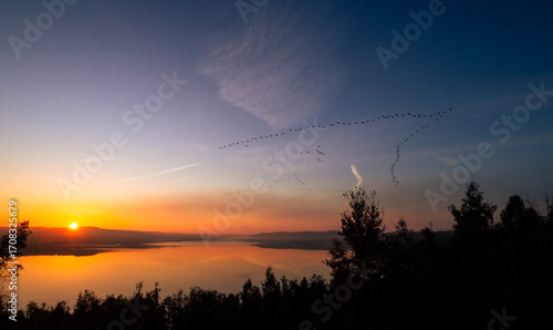 Sonnenaufgang am Lappwaldsee