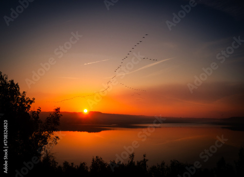 Sonnenaufgang am Lappwaldsee