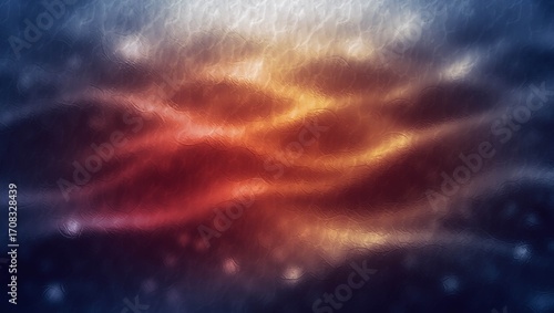 Abstract background showing blurred red and blue colors with a bright light at the top center area