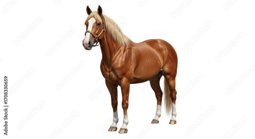 Fototapeta premium Isolated Palomino Horse