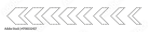 Dynamic moving arrow representing speed, acceleration, fast vector illustration.