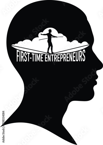First-Time Entrepreneur Balancing on a Tightrope in Their Mind

