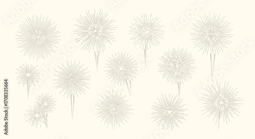 Delicate Dandelion Seed Heads in a Soft, Pale Palette.