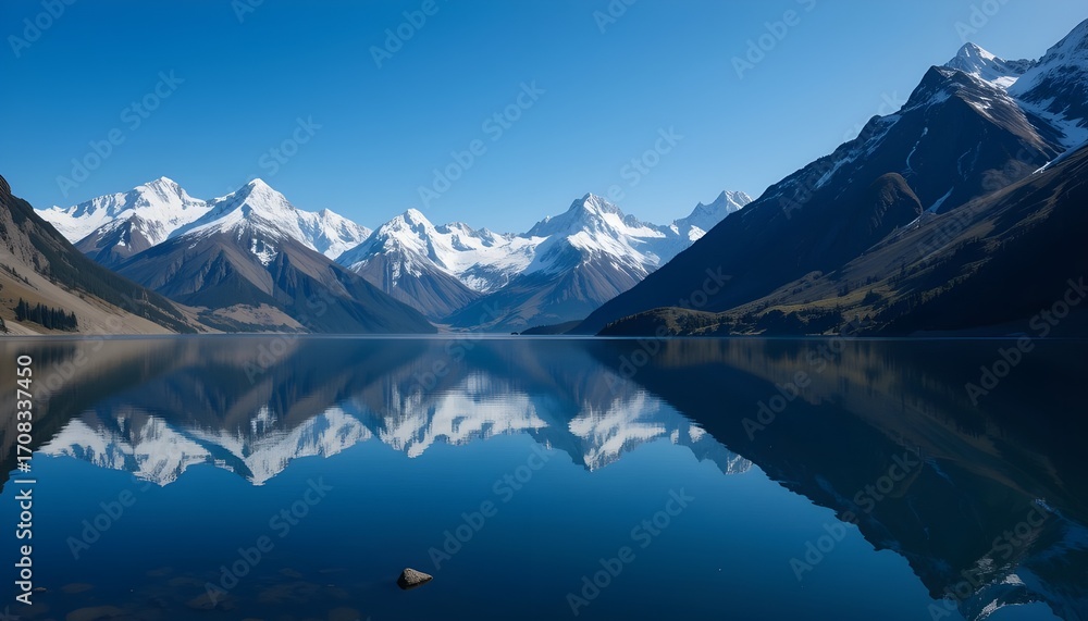 Fototapeta premium mountain lake reflection