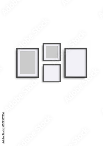 Realistic Photo Frames Mockup Set.ai