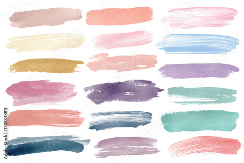 watercolor brush strokes