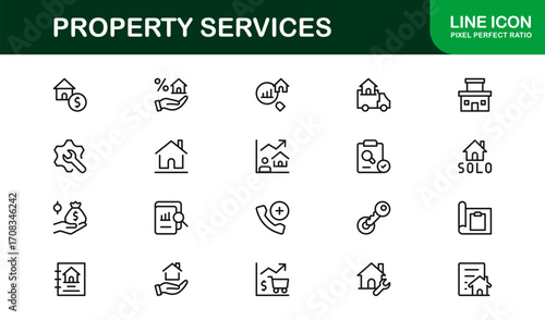 Economy and Trade Essentials – Professional Line Icon Set Featuring Minimal, Modern, Editable Outline Graphics for Financial and Global Business Themes