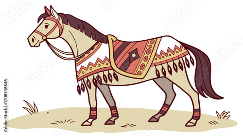 Stylized Horse Illustration
