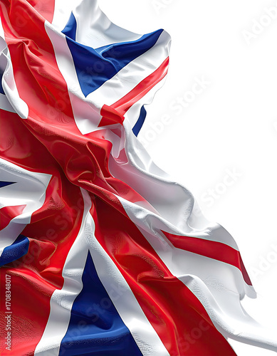 Close-up of a waving Union Jack flag (1)