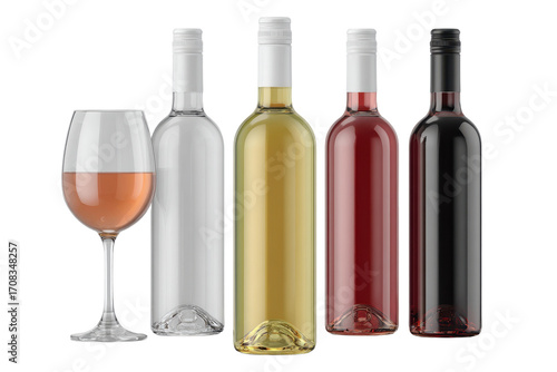 red wine bottle and glass