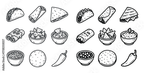 Mexican Cuisine Icons